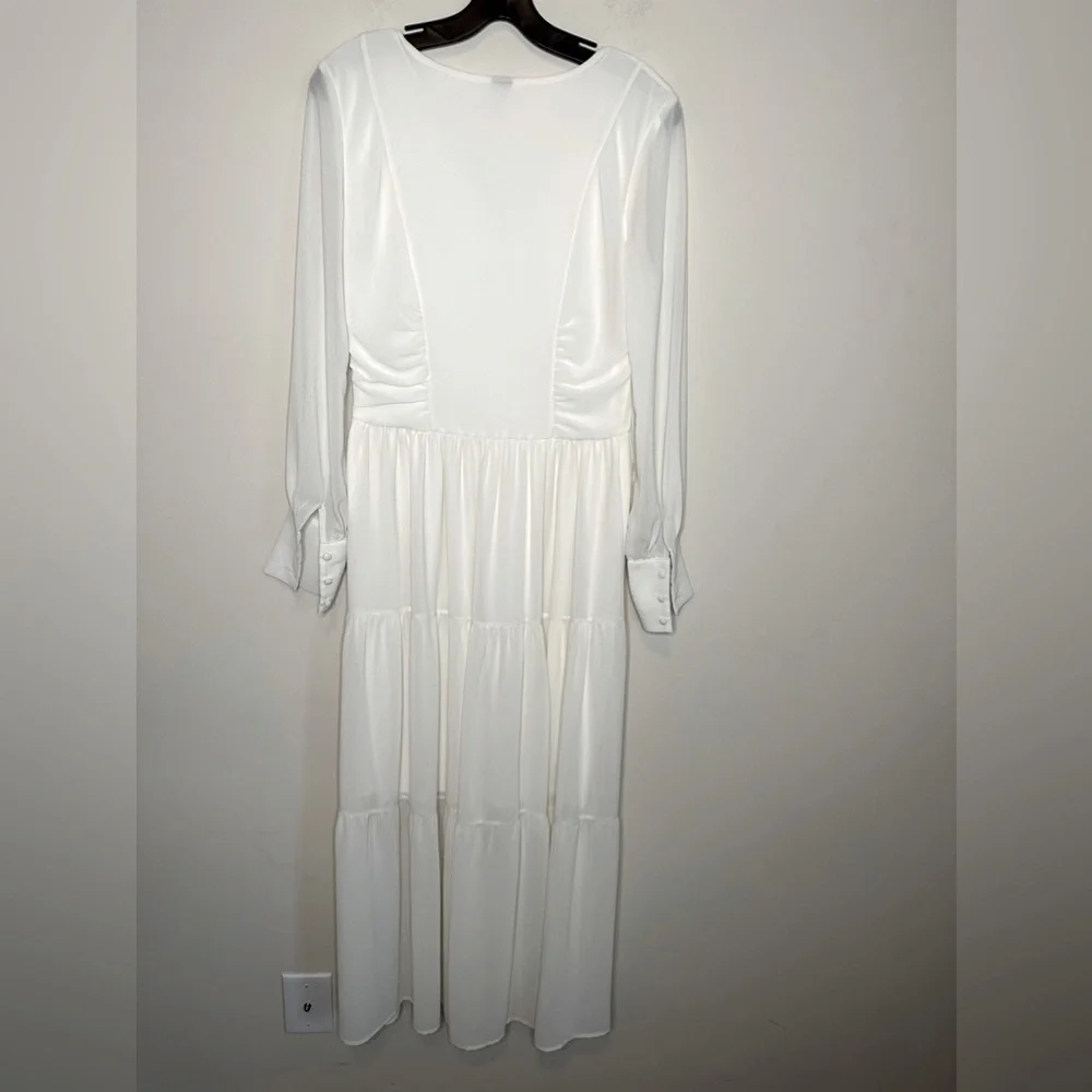 Vero Moda Cream Tiered Maxi Dress Size Small